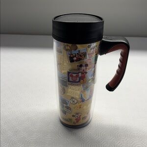 Disney Parks 40th Anniversary Plastic Travel Mug Tumbler with Handle